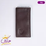 کیف پول کتی چرم مدل تالیپ کد ۱۹۵ قهوه ای