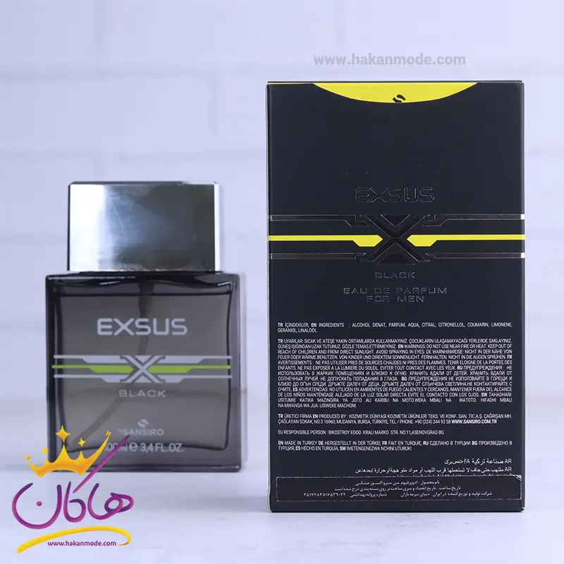 ادکلن سنسیرو اکسوز مشکی Sansiro Exsus Black 3 اطلاعات ادکلن سنسیرو اکسوز مشکی 100 میل اورجینال