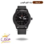 ساعت مردانه بند برزنت نیوی فورس تمام مشکی 9101/2