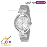 ساعت مچی زنانه فروچی نقره ای بند حصیری 13628H.03