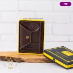 جا کارتی چرمی تالیپ چفتی در جعبه