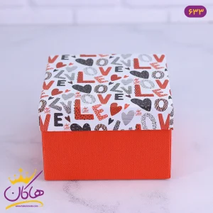 جعبه هدیه مربع ولنتاین