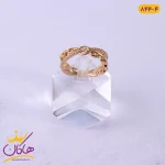 انگشتر زنانه ژوپینگ دو لاین ضربدری