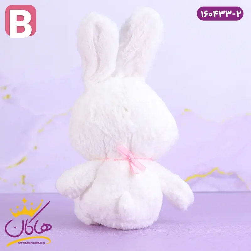 عروسک خرگوش چشم بسته قلب دار