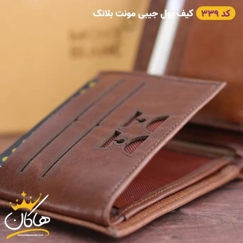 کیف پول چرم جیبی مونت بلانک