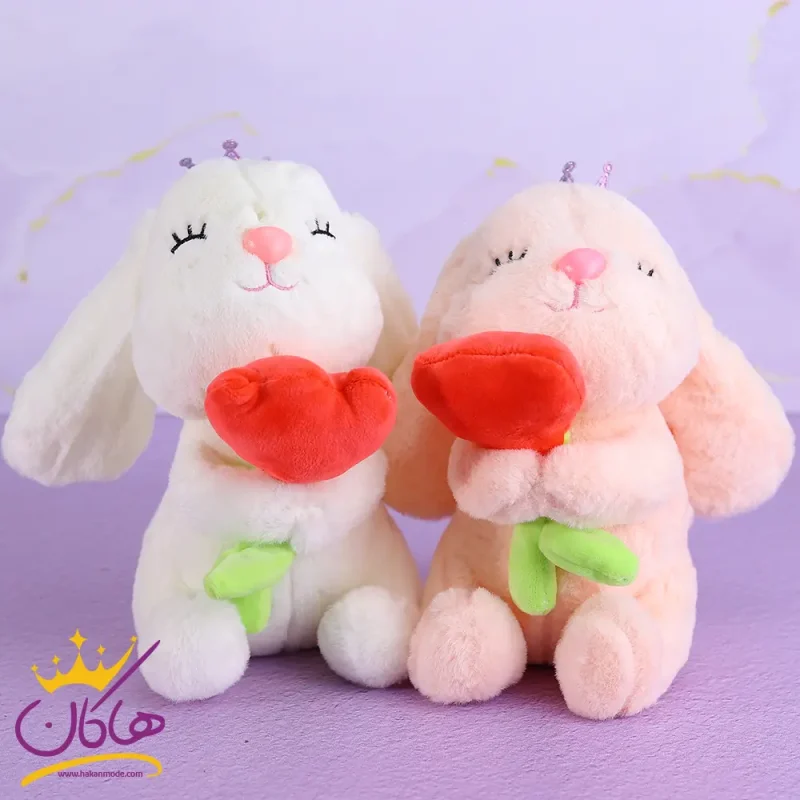 عروسک خرگوش قلب به بغل