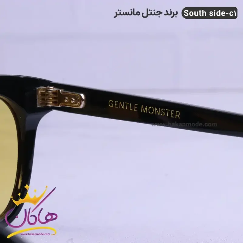 دسته عینک اورجینال جنتل مانستر زرد مشکی مدل SOUTH SIDE