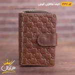 کیف جاکارتی گوچی چرم قهوه ای
