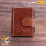 کیف جاکارتی هرمس چرم قهوه ای