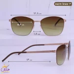 ابعاد عینک آفتابی مردانه آیس برلین رزگلد warm braw rose gold