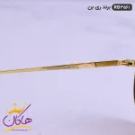عینک ری بن طلایی قهوه ای اورجینال مدل RB3561 از نمای دسته