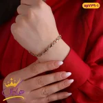 دستبند زنانه بی نهایت تمام نگین از دور