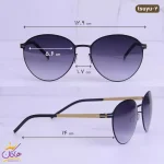 ابعاد عینک آفتابی آیس برلین اورجینال tsuyu black/gold