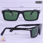 ابعاد عینک پرسول اورجینال سبز پلار مدل PO3607S