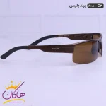 عینک پلیس الومینیوم اورجینال قهوه ای 8080 از نمای کناری