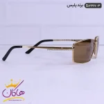 عینک آفتابی پلیس فلزی اورجینال طلایی کد 8997 از نمای کناری