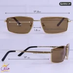 ابعاد عینک آفتابی پلیس فلزی اورجینال طلایی کد 8997