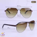 ابعاد عینک آفتابی مردانه آیس برلین اورجینال مدل ic berlin slim brown