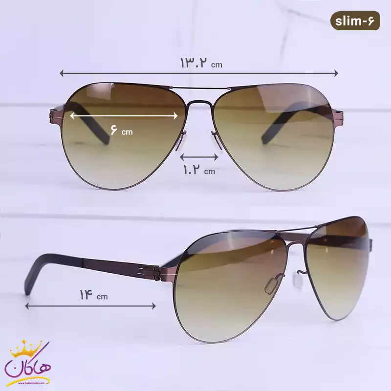 عینک آفتابی مردانه آیس برلین اورجینال مدل ic berlin slim brown 2 ابعاد عینک آفتابی مردانه آیس برلین اورجینال مدل ic berlin slim brown