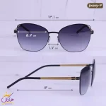 ابعاد عینک آفتابی زنانه آیس برلین چند ضلعی jouoy black gold