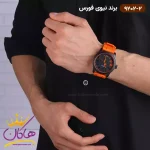 ساعت مچی مردانه نیوی فورس اسپرت بند رابر نارنجی 9202/2