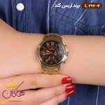 ساعت آریس گلد زنانه فلزی طلایی کد L292/4 نمای صفحه