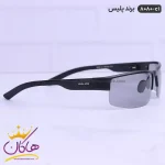 عینک اسپرت پلیس مردانه مدل 8080 آلومینیومی طوسی از نمای کناری