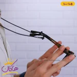 بند عینک پلاستیکی مشکی از نمای کناری