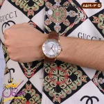 ساعت مچی مردانه لاکسمی بند چرم قهوه ای 8519/3 نمای روی دست