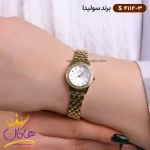 ساعت سولیدا زنانه فلزی S4112/3 نمای روی دست از نزدیک