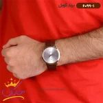 ساعت کوبل بند چرمی مردانه کد 6099/1 نمای روی دست