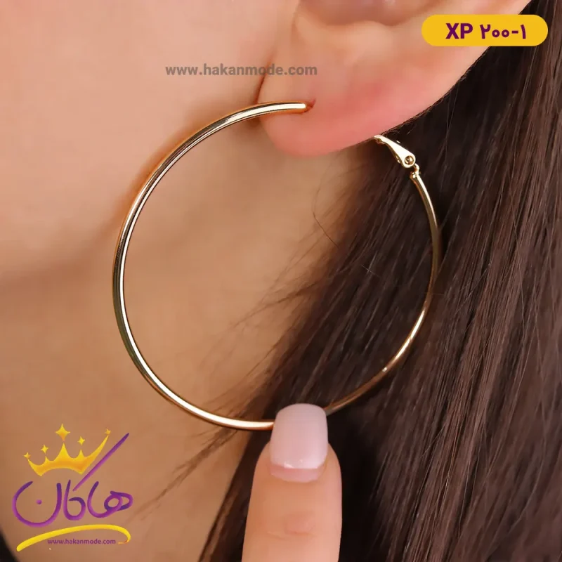 گوشواره استیل زنانه حلقه ای سایز ۴