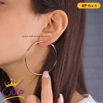 گوشواره استیل زنانه حلقه ای سایز ۴