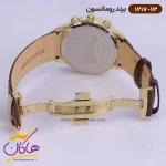 ساعت رومانسون مردانه بند چرمی 1217/13 نمای باز قفل