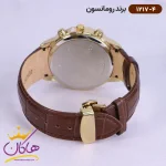 ساعت رومانسون مردانه بند چرمی 1217/4 نمای بسته قفل