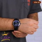 ساعت رومانسون مردانه بند چرمی 1218/12 روی دست مدل