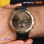 قفل ساعت رومانسون مردانه بند چرمی 1221/4