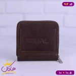 کیف جاکارتی چرم مردانه ایکوال 914 قهوه ای تیره