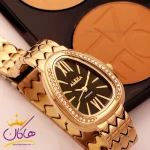 صفحه ساعت الکسا زنانه فلزی صفحه مثلثی کد 0086/1