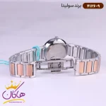 قفل ساعت مچی سولیدا زنانه استیل صفحه سفید 4126/9