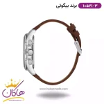 ساعت بیگوتی مردانه بند چرمی قهوه ای کد BG.1.10521-3 نمای کناری