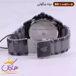 ساعت بیگوتی مردانه فلزی دو زمانه مشکی کد BG.1.10520-5 از نمای قفل