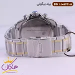 ساعت بیگوتی مردانه فلزی نقره ای طلایی کد BG.1.10544-5 نمای بند