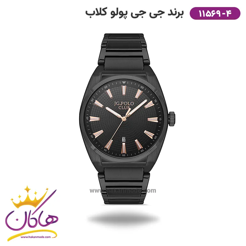 ساعت مچی جی جی کلاب مردانه استیل مشکی کد 11569/4 1 ساعت مچی جی جی کلاب مردانه استیل مشکی کد 11569/4