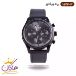 ساعت ویکتور مردانه بند چرم مشکی سه موتوره 1524/3
