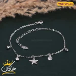 پابند استیل زنانه ستاره و صدف