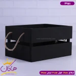 جعبه هدیه طرح صندوق چوبی