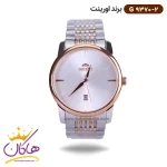 ساعت اورینت ست فلزی صفحه سفید ساده کد 9370 مردانه