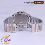 بند ساعت اورینت ست فلزی صفحه سفید ساده کد 9370 مردانه