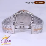 بند ساعت اورینت ست فلزی صفحه مشکی کد 9368 مردانه